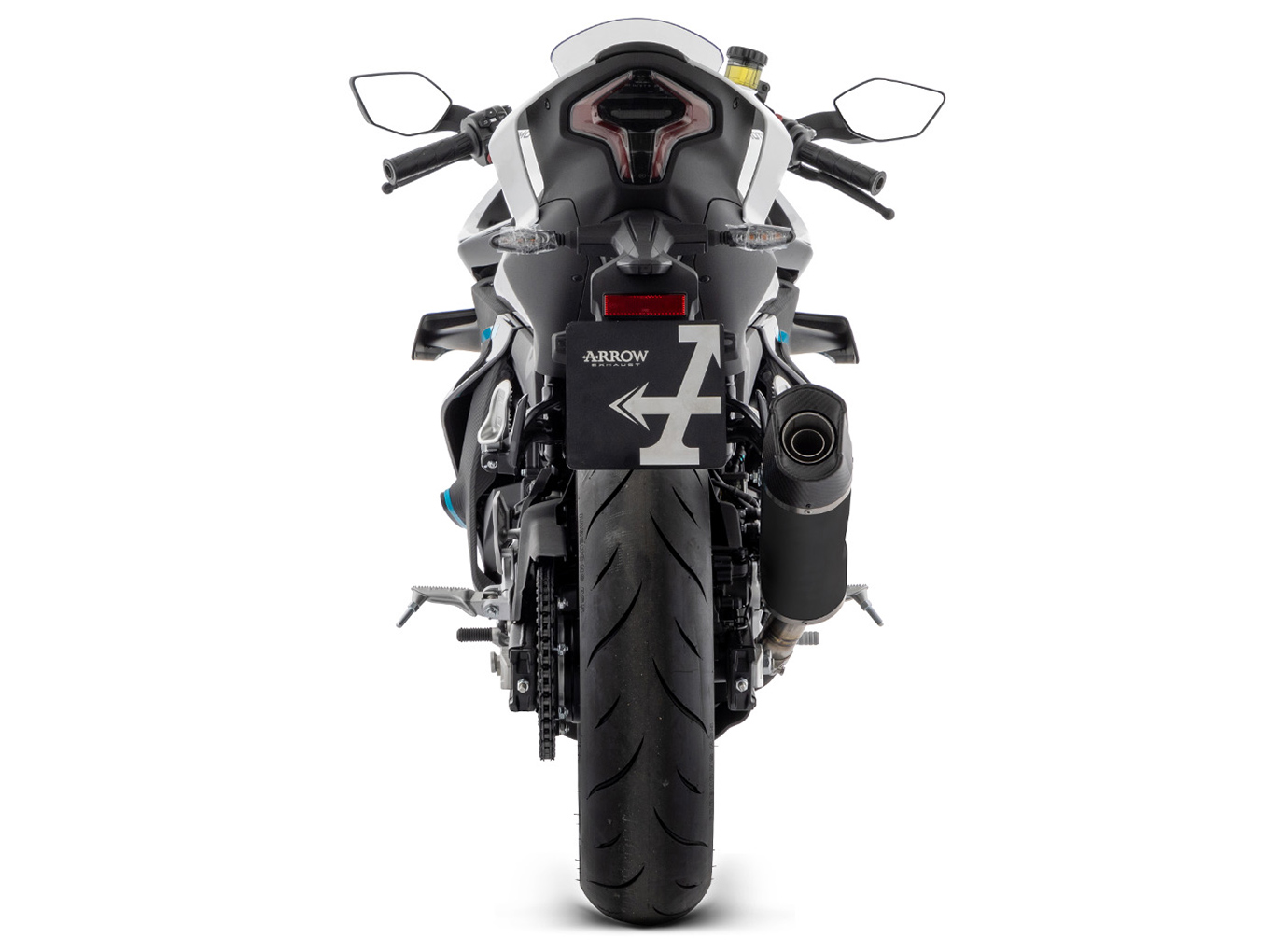 ARROW Escape INDY RACE EVO Aluminio DARK para CF Moto 450NK / 450SR Año del modelo 2023-