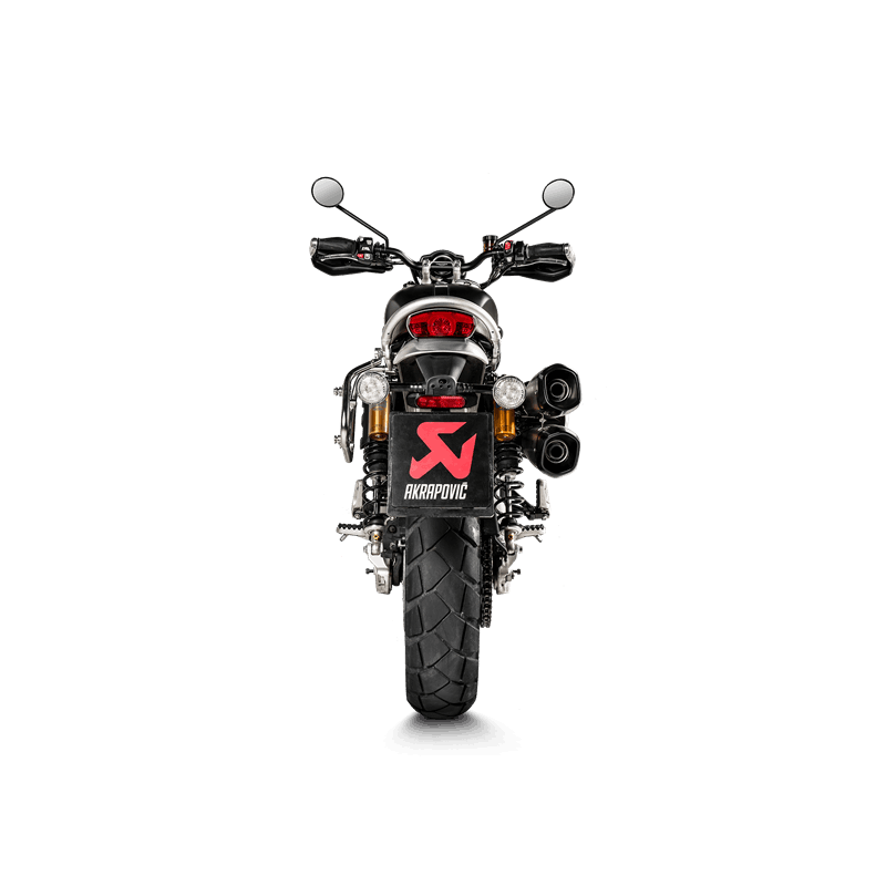 Línea Slip-On Akrapovic (Titanio) Triumph Scrambler 1200 2019-2020