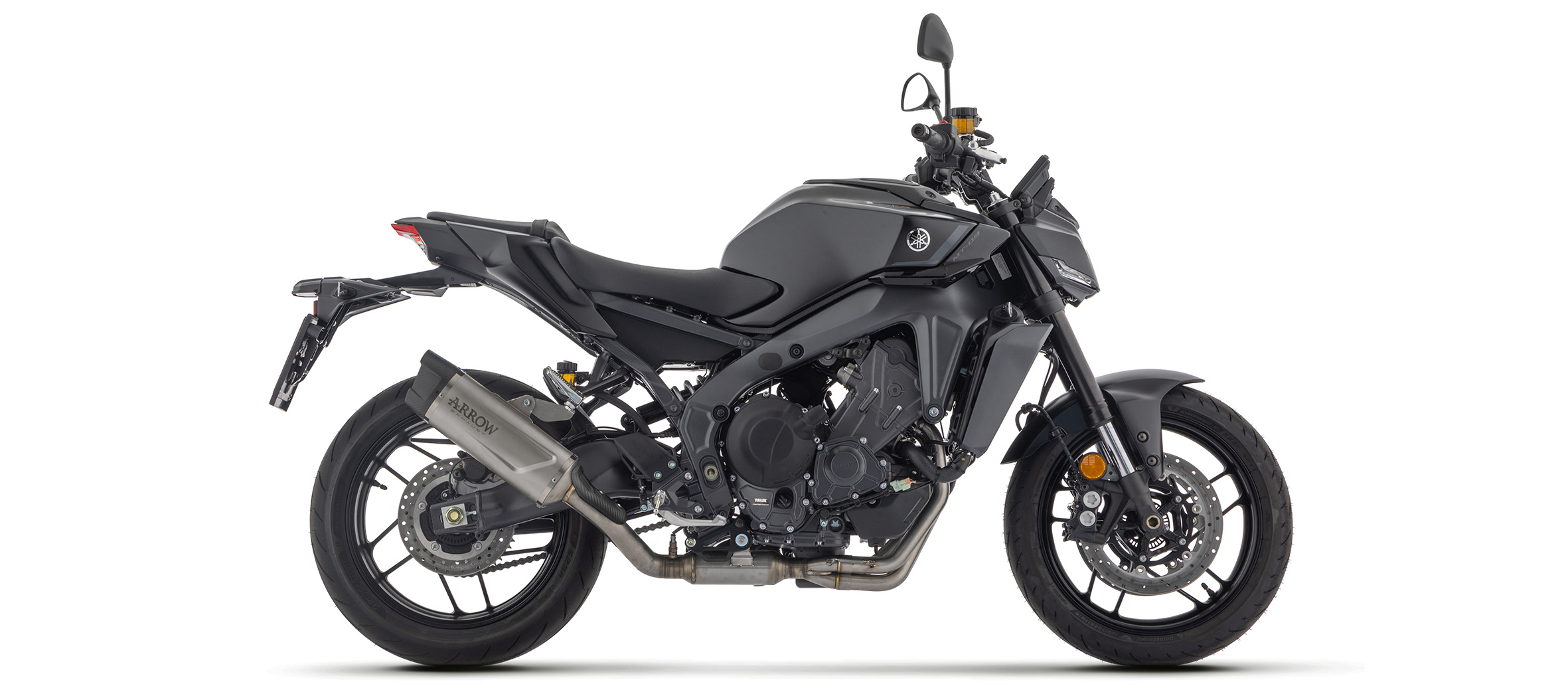 ARROW Escape INDY RACE EVO con cubierta de titanio para Yamaha MT09 (SP), Tipo RN87 / RN88 / RN89 / RN90 / RN91 / RN92, 2024-
