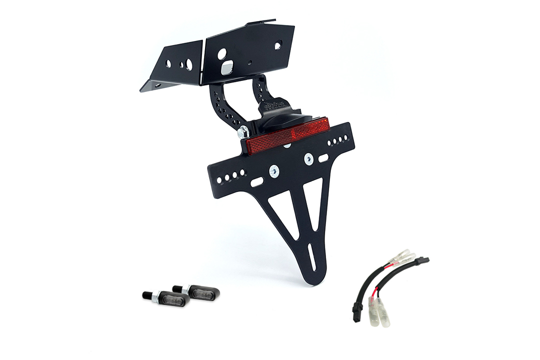 alpha Technik Portamatrículas-luz de intermitente-Kit M-LED para KTM 690 SMC R a partir del año de modelo 2019 (Trasero)