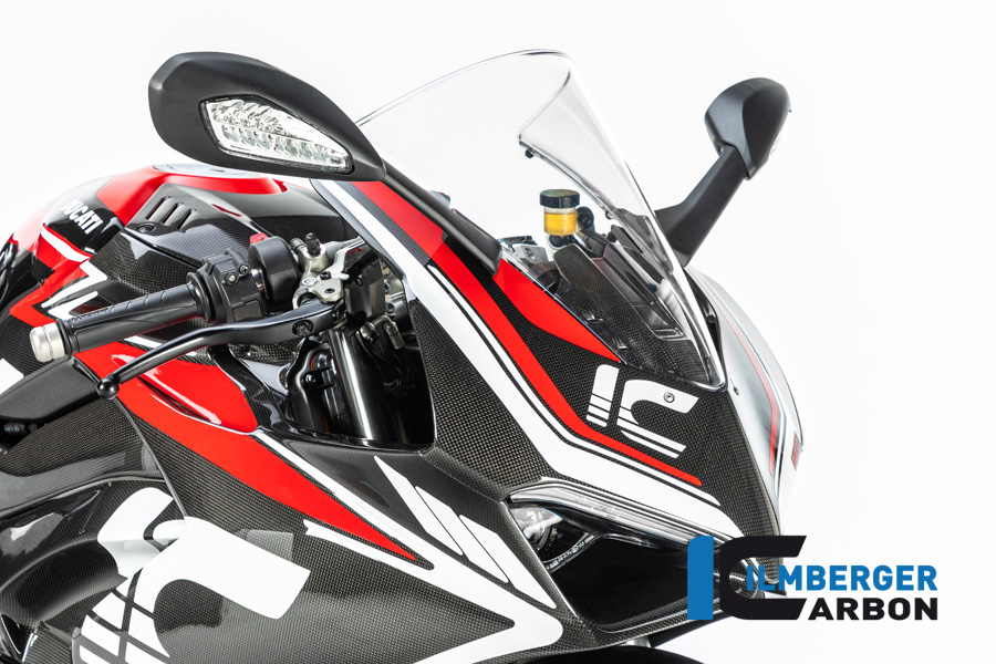 Parte del carenado de carbono brillante Ilmberger para Ducati Panigale V4 / V4S a partir de 2018