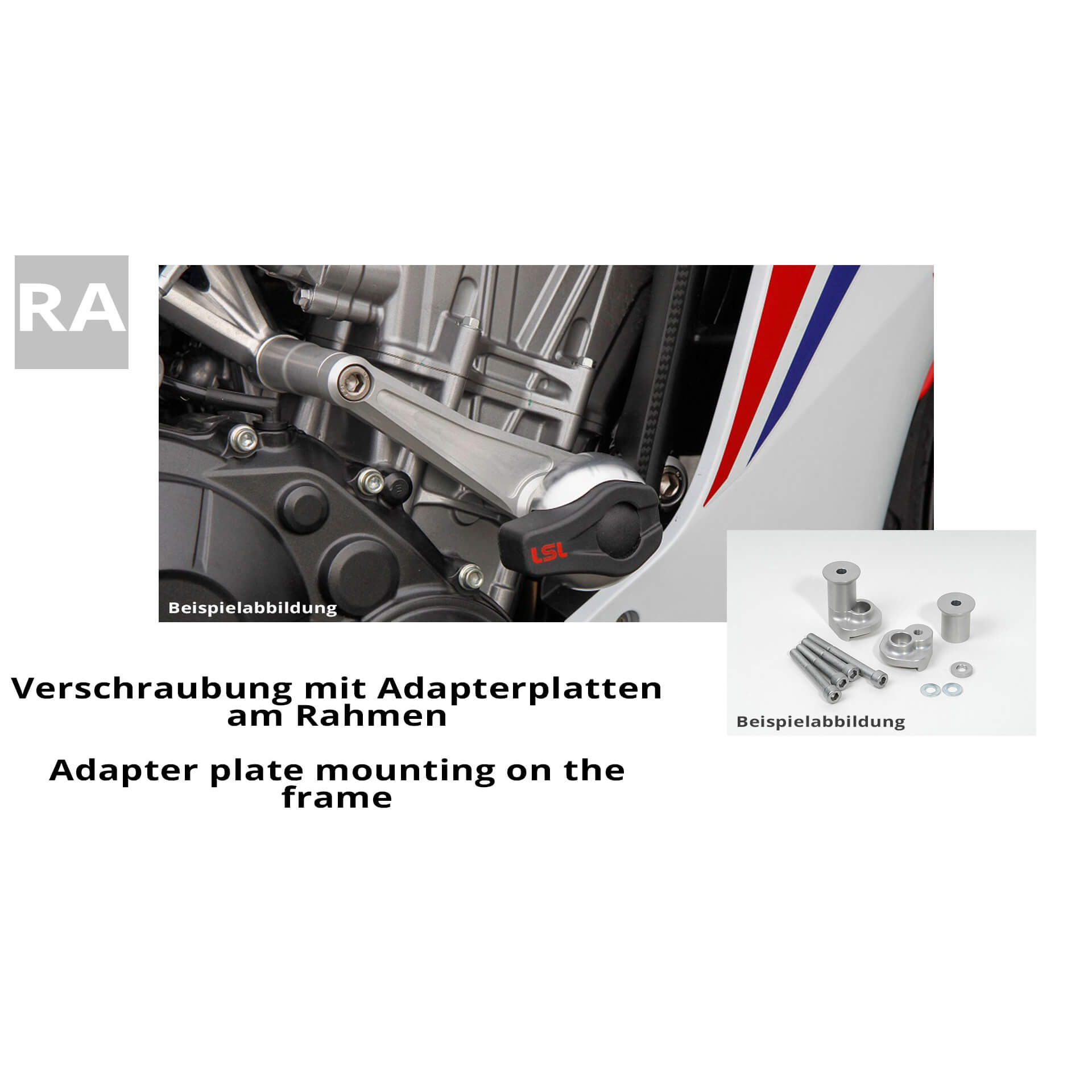Kit de Montaje de Topes Anticaída LSL para Yamaha YZF-R1, 2009-