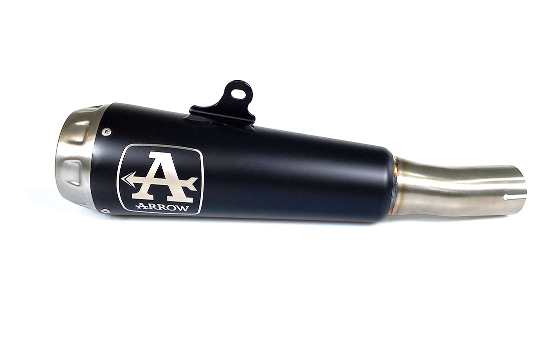ARROW Escape DARK PRO-RACE para Kawasaki Ninja 400 / Z400 2018-, acero inoxidable negro