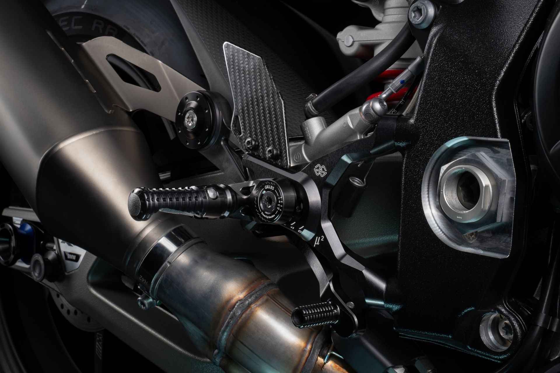 GILLES MUE2 reposapiés para BMW M 1000 RR, S1000 RR, 2025-