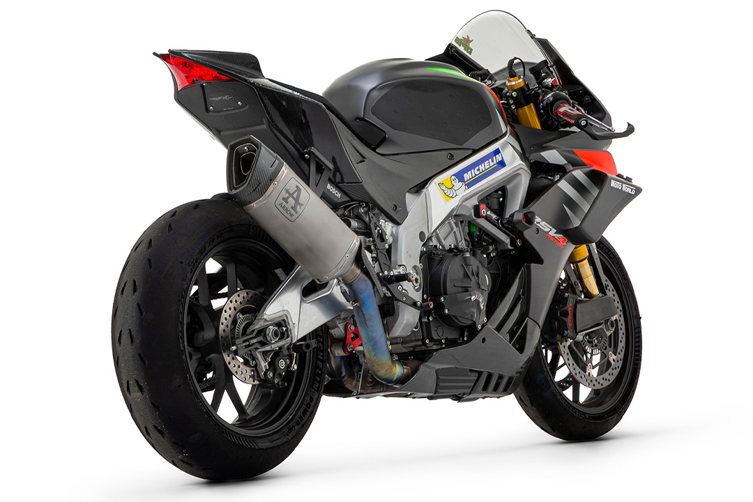 Silenciador de competición ARROW PISTA con tubo intermedio de titanio para Aprilia RSV4 1100 Factory 2019-2020
