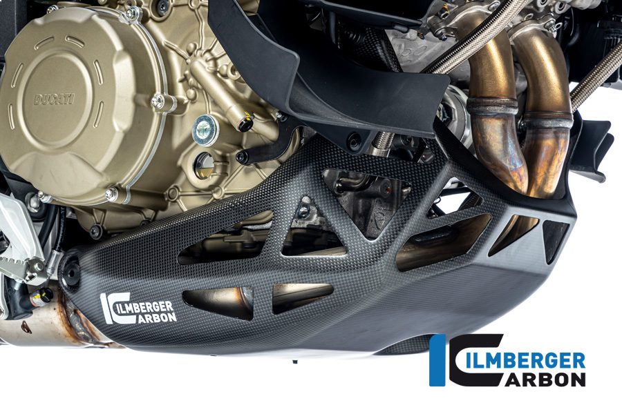 Carenado inferior de motor Ilmberger Carbono, mate, Ducati Multistrada V4 2020-
