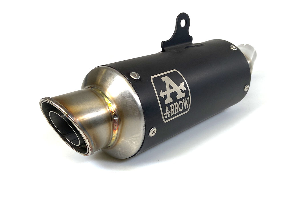 Escape ARROW DARK GP2 para Kawasaki Ninja 400 2018- de acero inoxidable