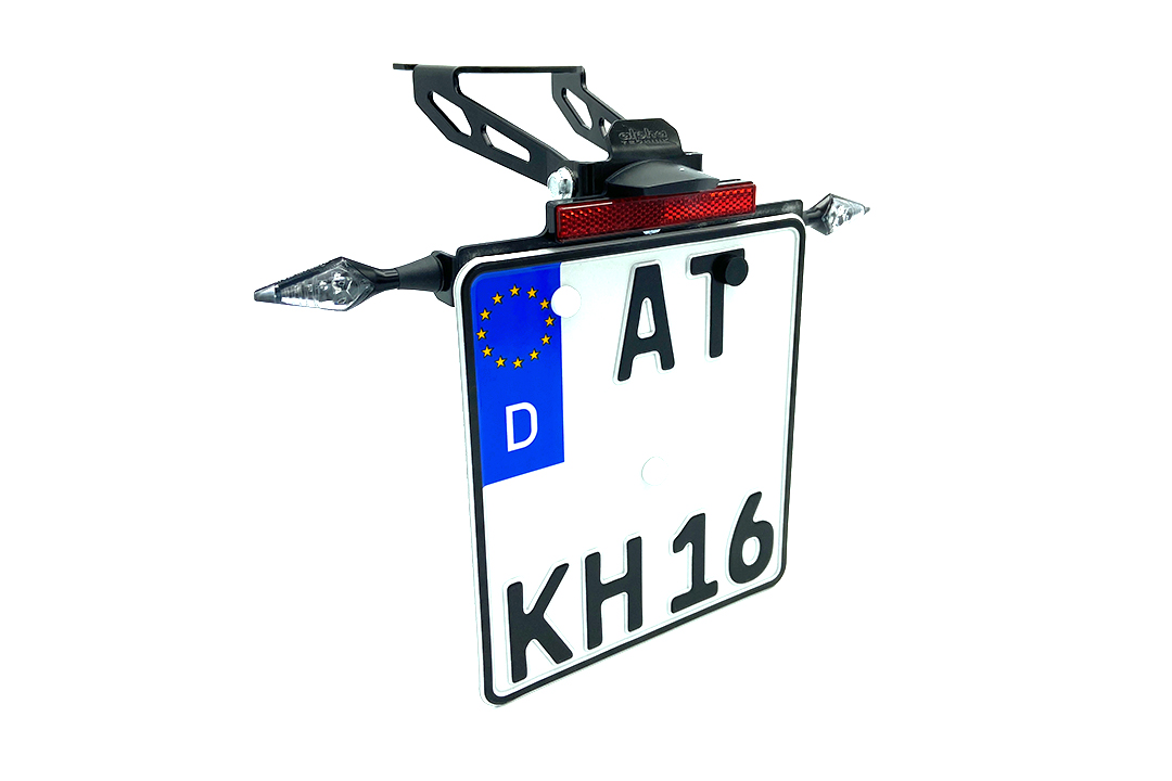 Soporte de matrícula alpha Technik para Kawasaki Ninja ZX-10R a partir del año de modelo 2022-