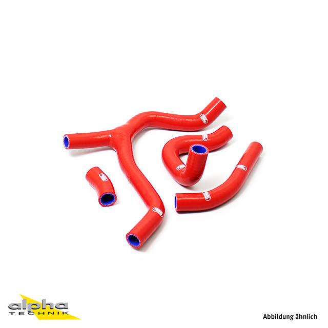 SAMCO SPORT Kit de mangueras de silicona con conector en Y - Diseño Competición rojo para Honda CRF450R CRF450RE años de modelo 2015-2017
