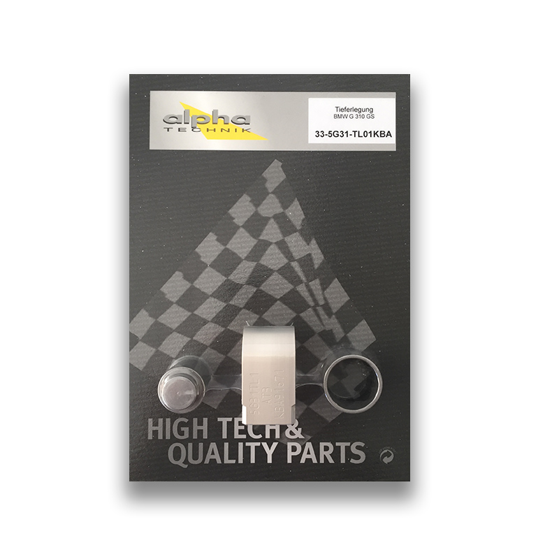 Kit de descenso alpha Technik 40 mm para BMW G310 GS; Tipo 5G31; Año del modelo 2017-