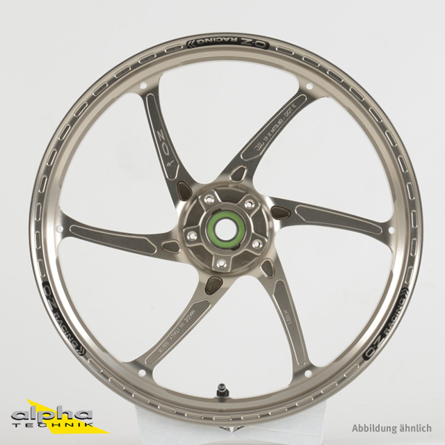 Juego de llantas OZ Gass RS-A de Aluminio en color titanio para Honda CBR1000RR Fireblade (con ABS), 2009-2016