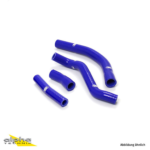 Kit de Mangueras de Silicona SAMCO SPORT Diseño OEM Azul para Yamaha YZ450F Años del Modelo 2014-2017