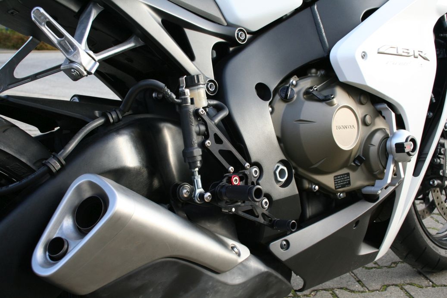 Sistema de reposapiés LSL 2Slide para CBR 1000RR a partir de 08, Racing, negro-rojo