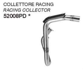 Colector de Escape Racing ARROW de Acero Inoxidable para Yamaha WR 125 R, 2026-