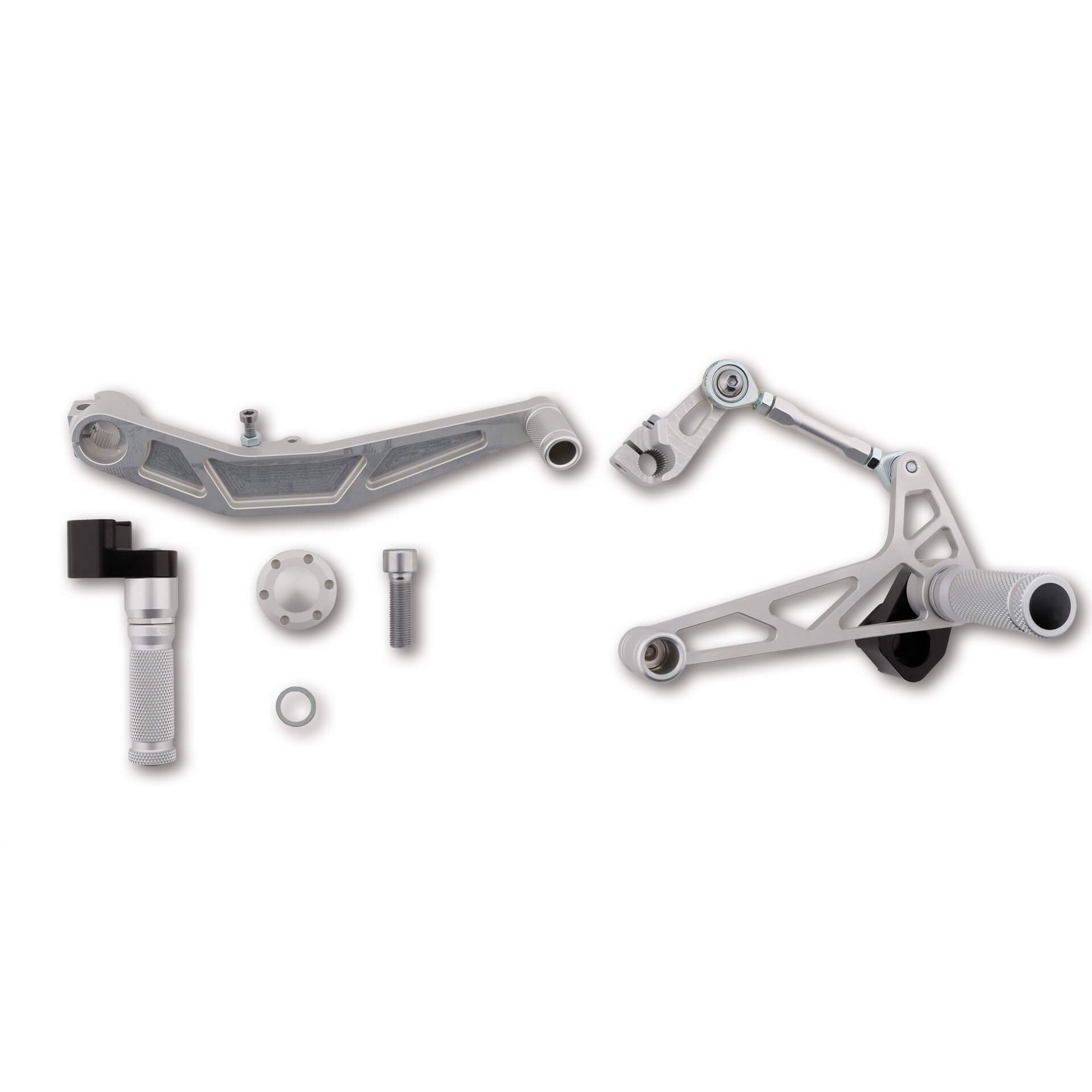 Estriberas LSL Midi para Kawasaki W650, 1999-2006, plata