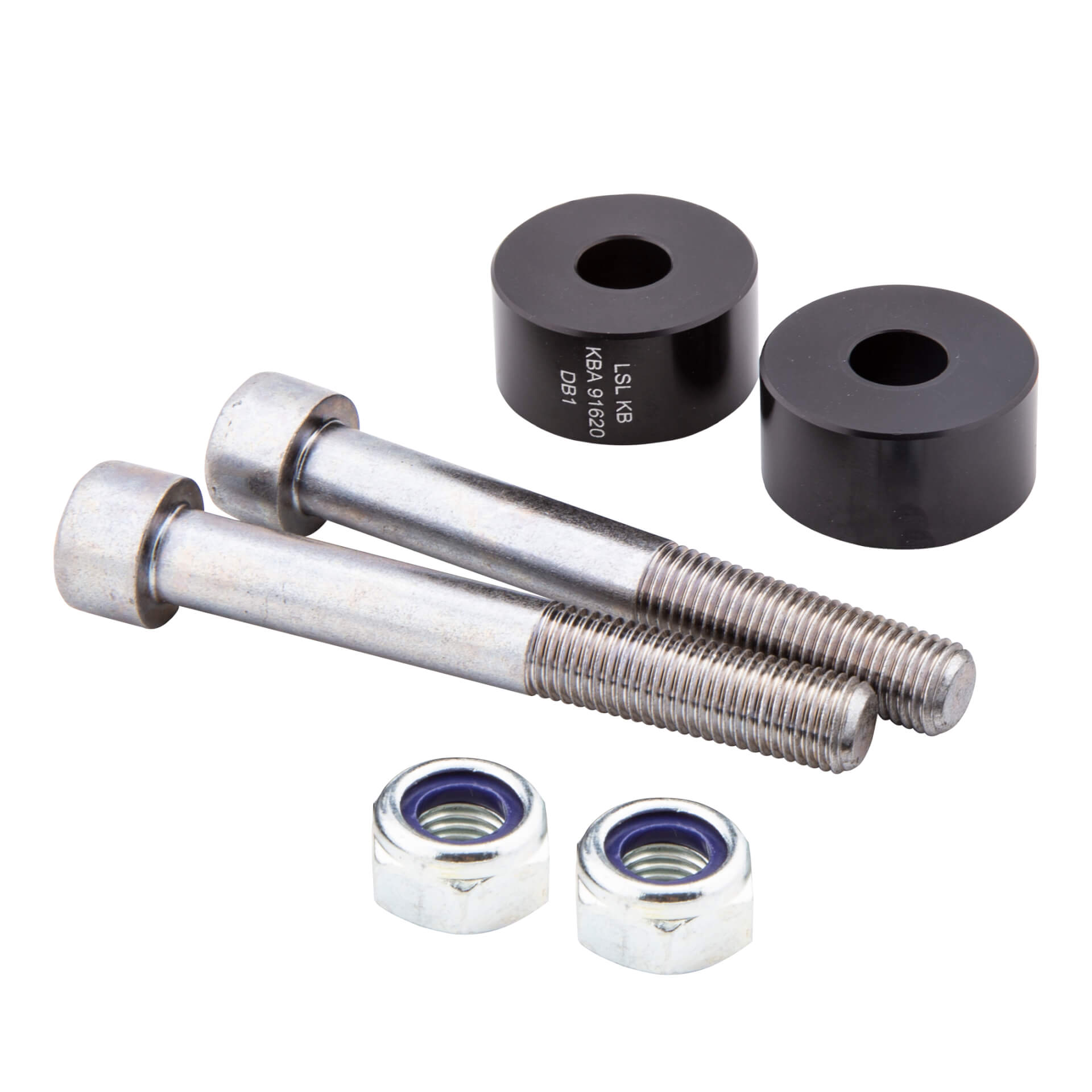 Elevador de abrazadera LSL 15 mm, longitud de tornillo 75 mm, negro