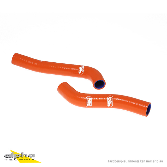 Kit de mangueras de silicona SAMCO SPORT naranja para KTM 690 SMC R 690 Enduro R año del modelo 2008-2013