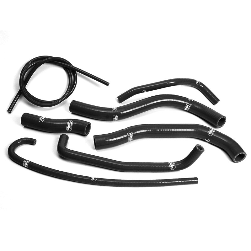 Kit de mangueras de silicona SAMCO SPORT clásico negro mate para Suzuki GSXR600 GSXR750 años de modelo 1996-1999