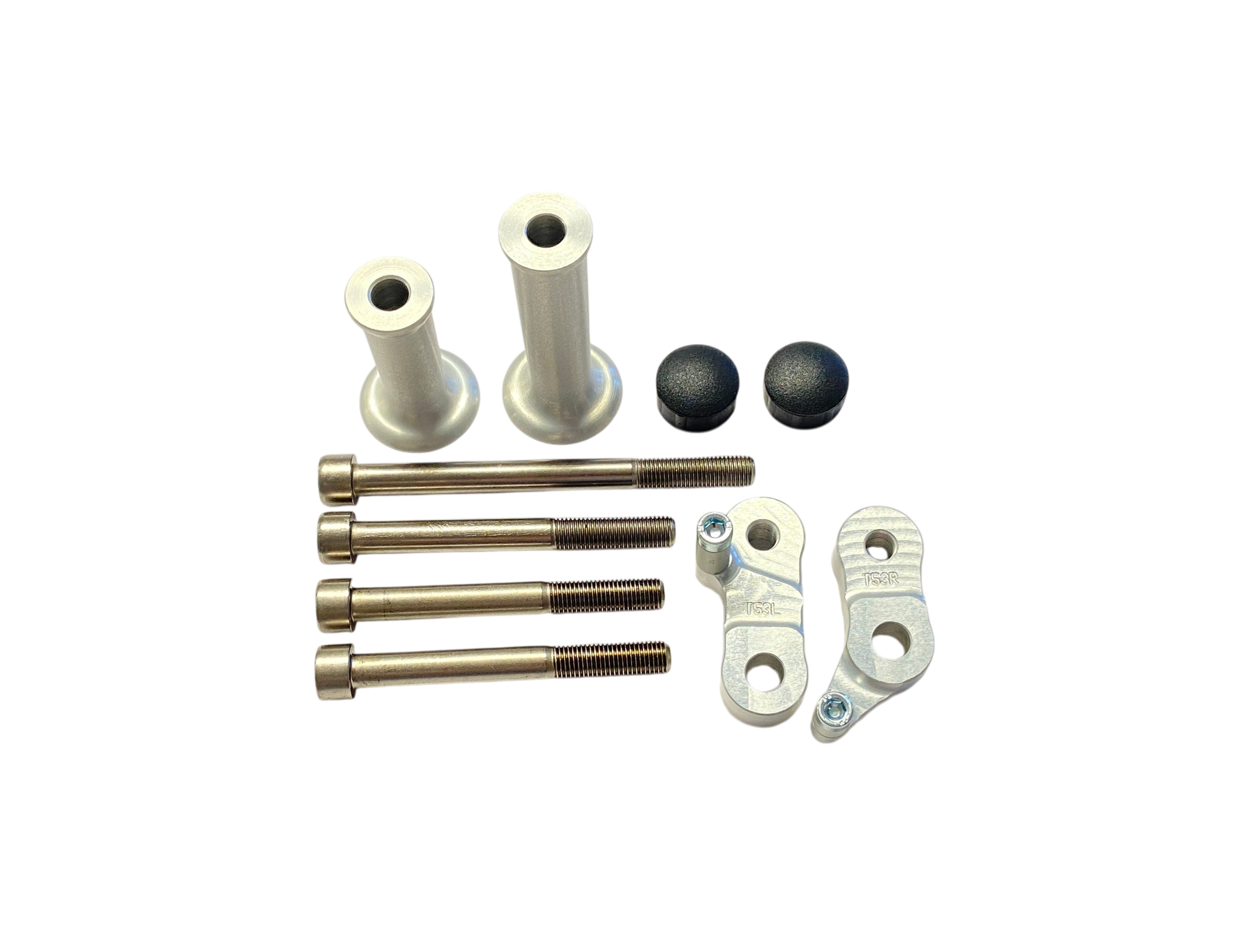 Kit de montaje de protectores de motor LSL para Triumph Street Triple /R, 2013-, plata