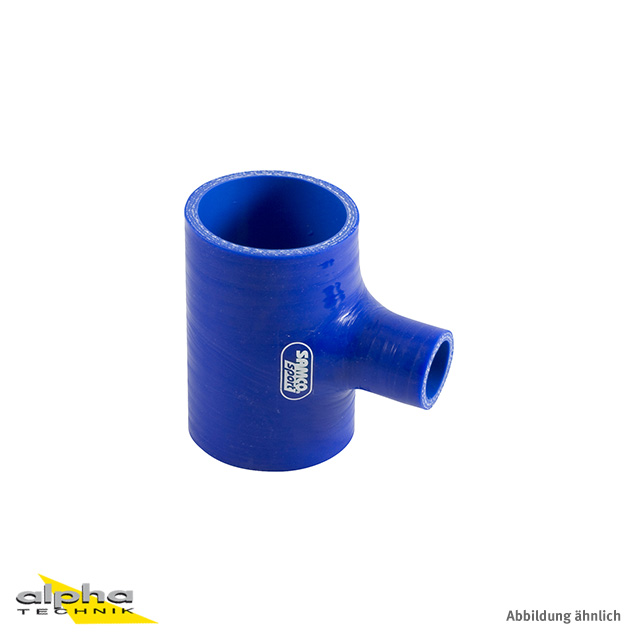 Manguera de silicona SAMCO SPORT Conexión en T estándar azul, diámetro interior 54 mm, salida 25 mm