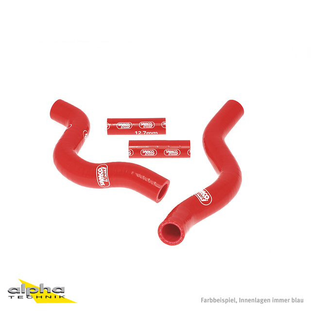 SAMCO SPORT Kit de mangueras de silicona rojo para Suzuki RM250 año de modelo 2001-2012