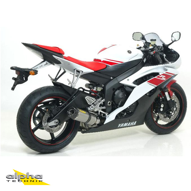 Escape ARROW THUNDER para YZF-R6 RJ11/RJ15 2006-2016, Titanio (Para colector ARROW)
