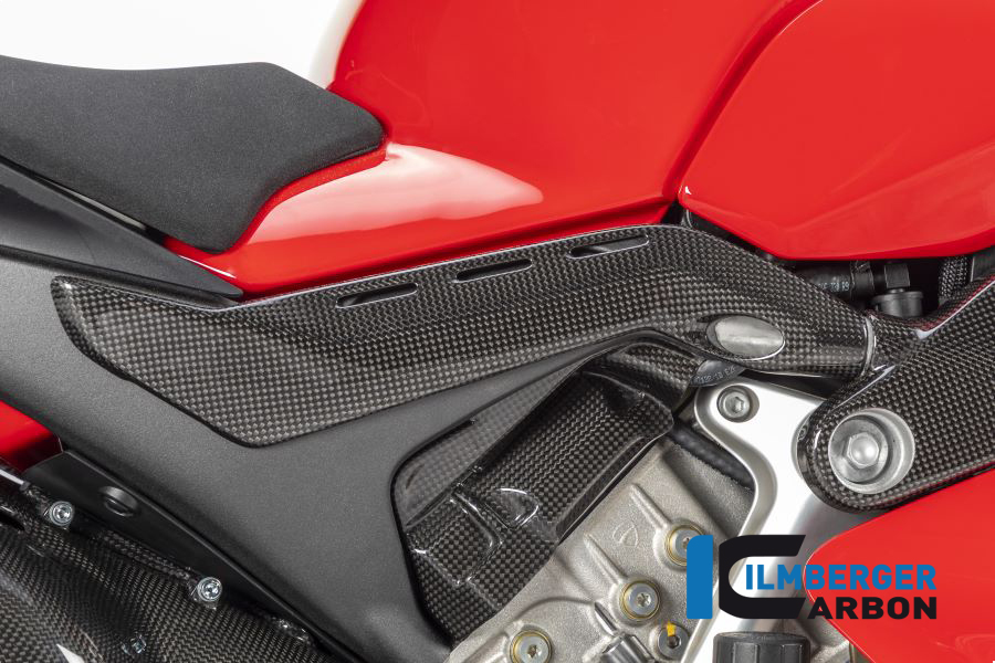 Cubierta de Carbono Ilmberger para el chasis trasero lado derecho brillante Panigale V4