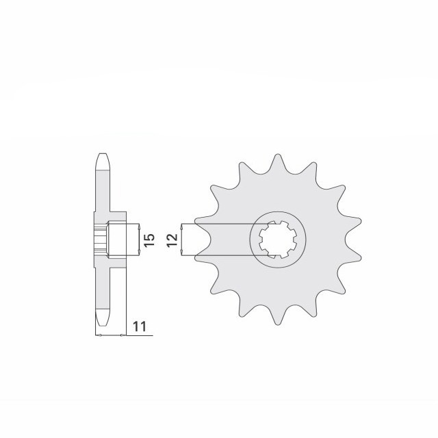Piñón, 13 dientes, paso 415
