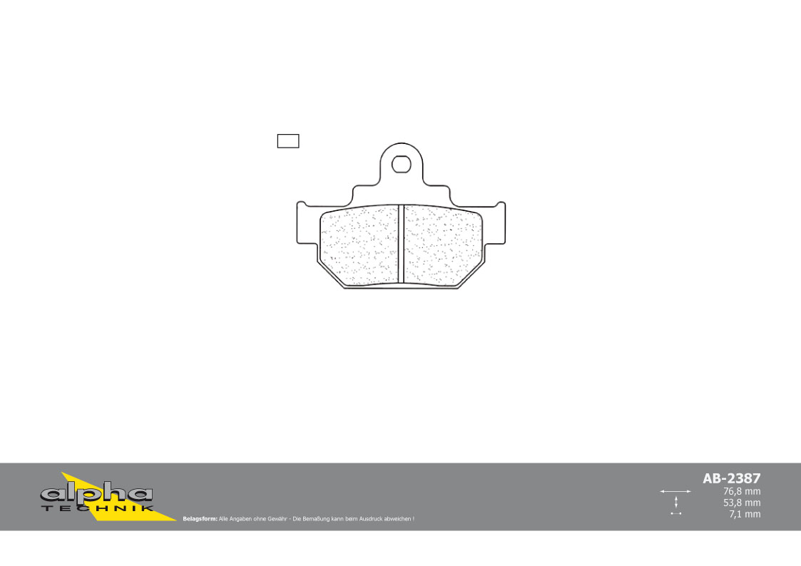 alpha Technik Pastillas de freno de Carretera con ABE