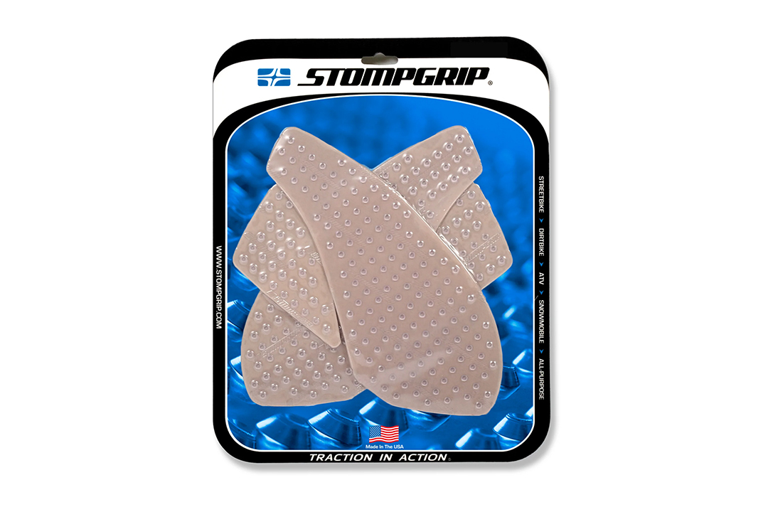 Stompgrip transparente, Volcano, para Kawasaki ZX6R Ninja, 2007-2008