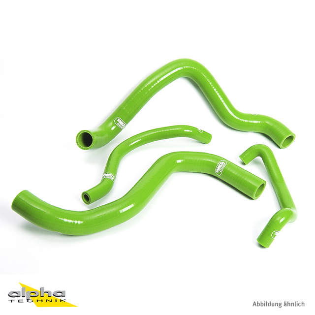Kit de mangueras de silicona SAMCO SPORT verde para Suzuki GSXR750 año de modelo 2004