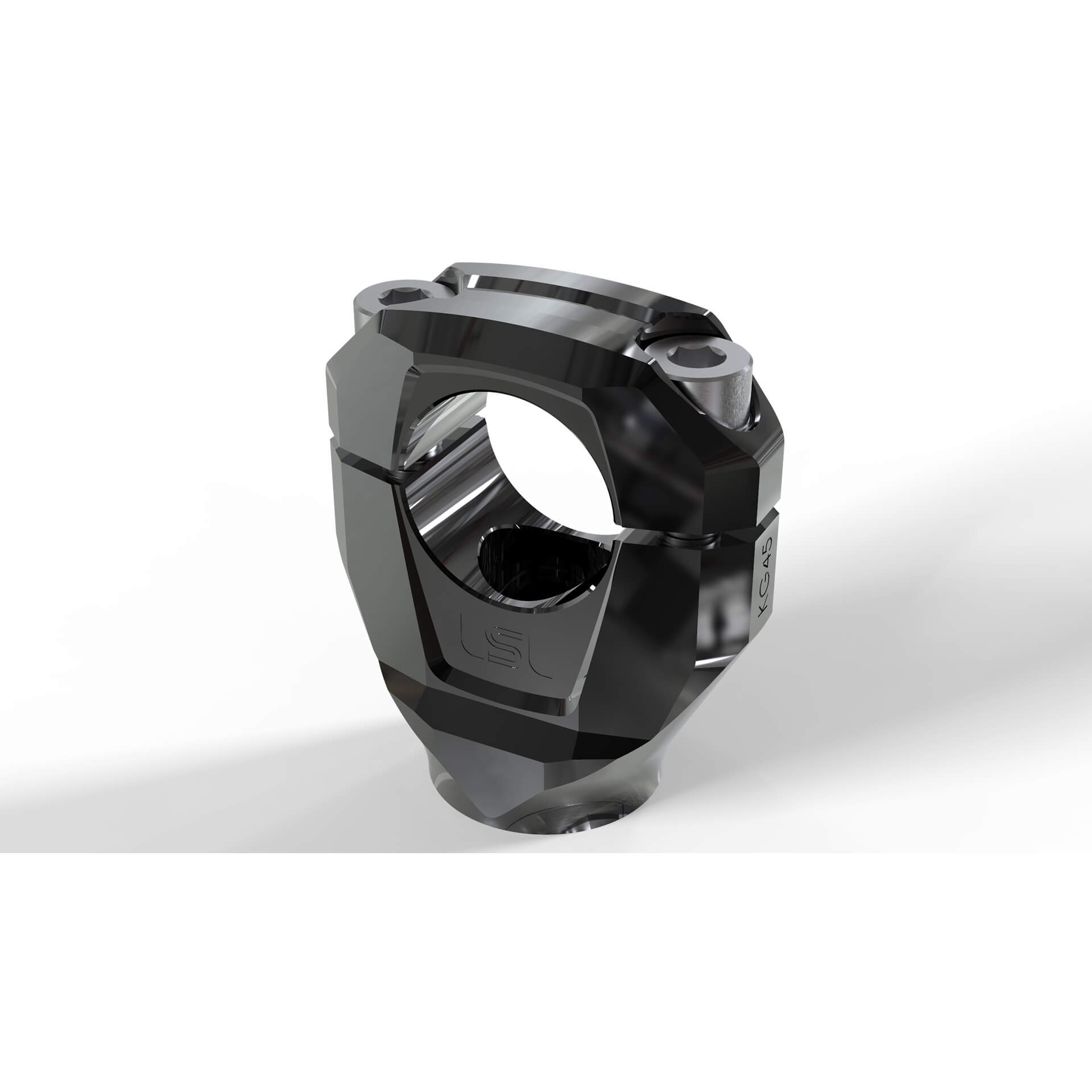 Kit de Abrazaderas Universales LSL GONIA 28,6 mm, Longitud de Tornillo 80 mm, Negro