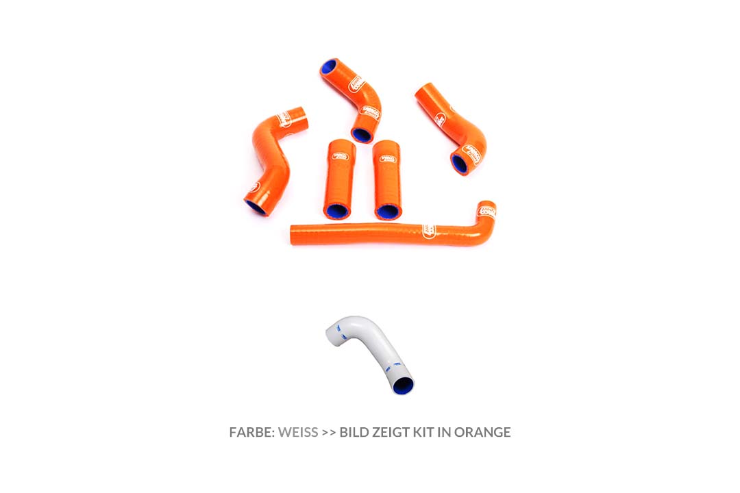 Kit de mangueras de silicona SAMCO SPORT Diseño OEM blanco para KTM 450 EXC 525 EXC año del modelo 2004-2007