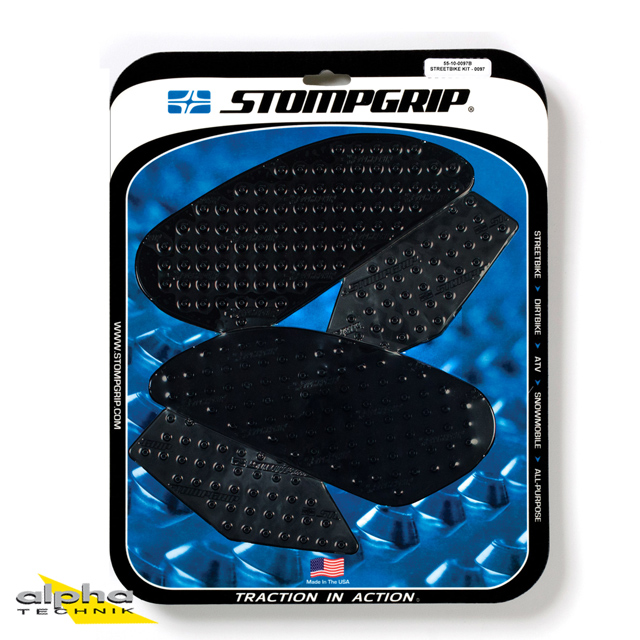 Stompgrip negro, Volcano, para Honda VFR800F, 2014-2015