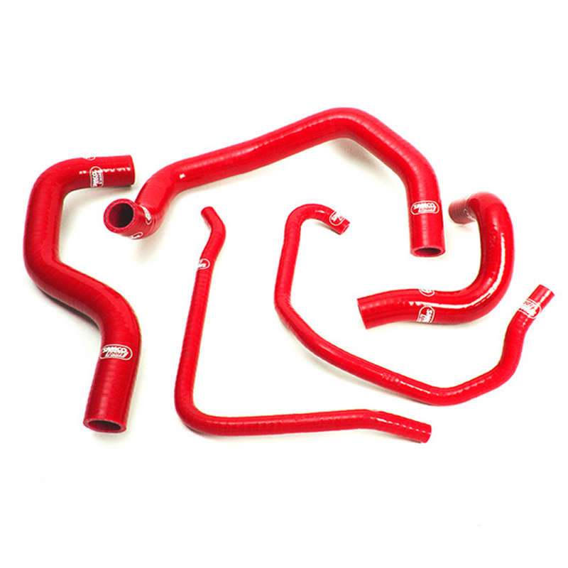 Kit de mangueras de silicona SAMCO SPORT rojo para Kawasaki ZX6R ZX6RR, años de modelo 2003-2004