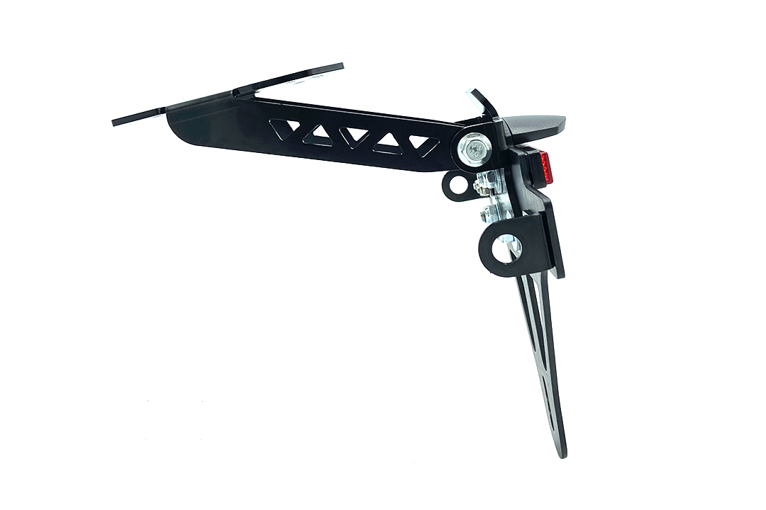 Soporte de matrícula para Kawasaki Z1000SX a partir del año modelo 2011 / Ninja 1000SX a partir del año modelo 2020 / Ninja 1100SX a partir del año modelo 2025