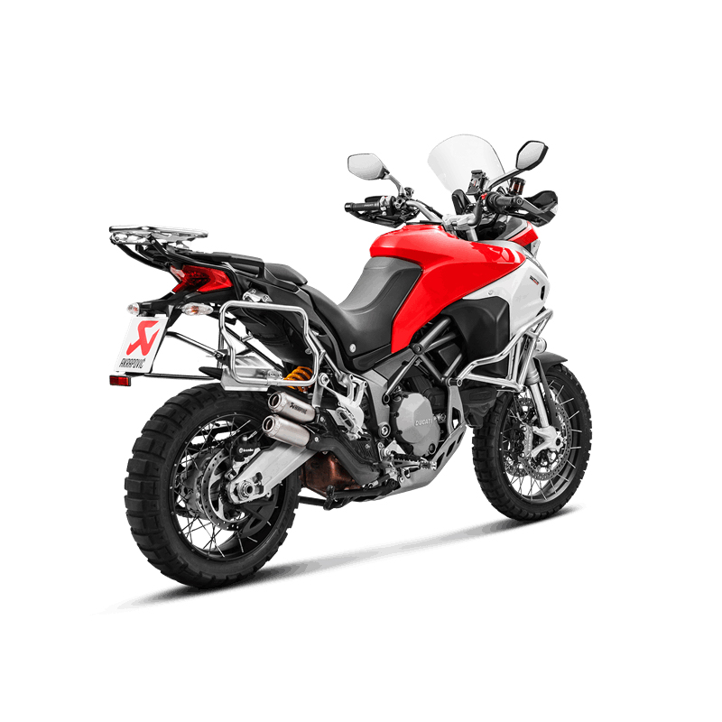 Escape Akrapovic Slip-On Line (Titanio) para Ducati Multistrada 1200 Enduro 2017-2018, Multistrada 1260 Enduro 2019-2020, Multistrada 950/950S 2017-2020