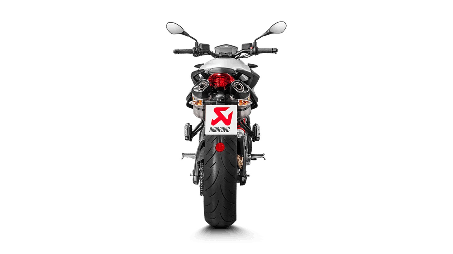 Silenciador Akrapovic Slip-On Line (Titanium) para Aprilia SHIVER 900 2017-2020