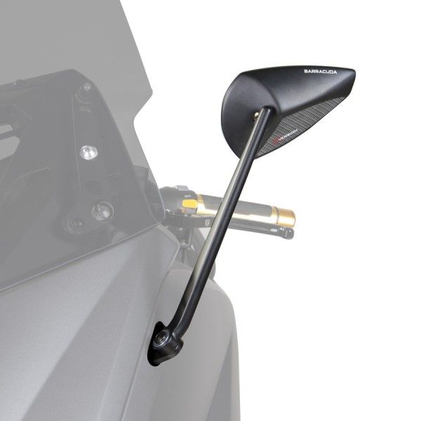 Barracuda espejo retrovisor T-VERSION Yamaha T-Max 500 a partir de 2012 negro