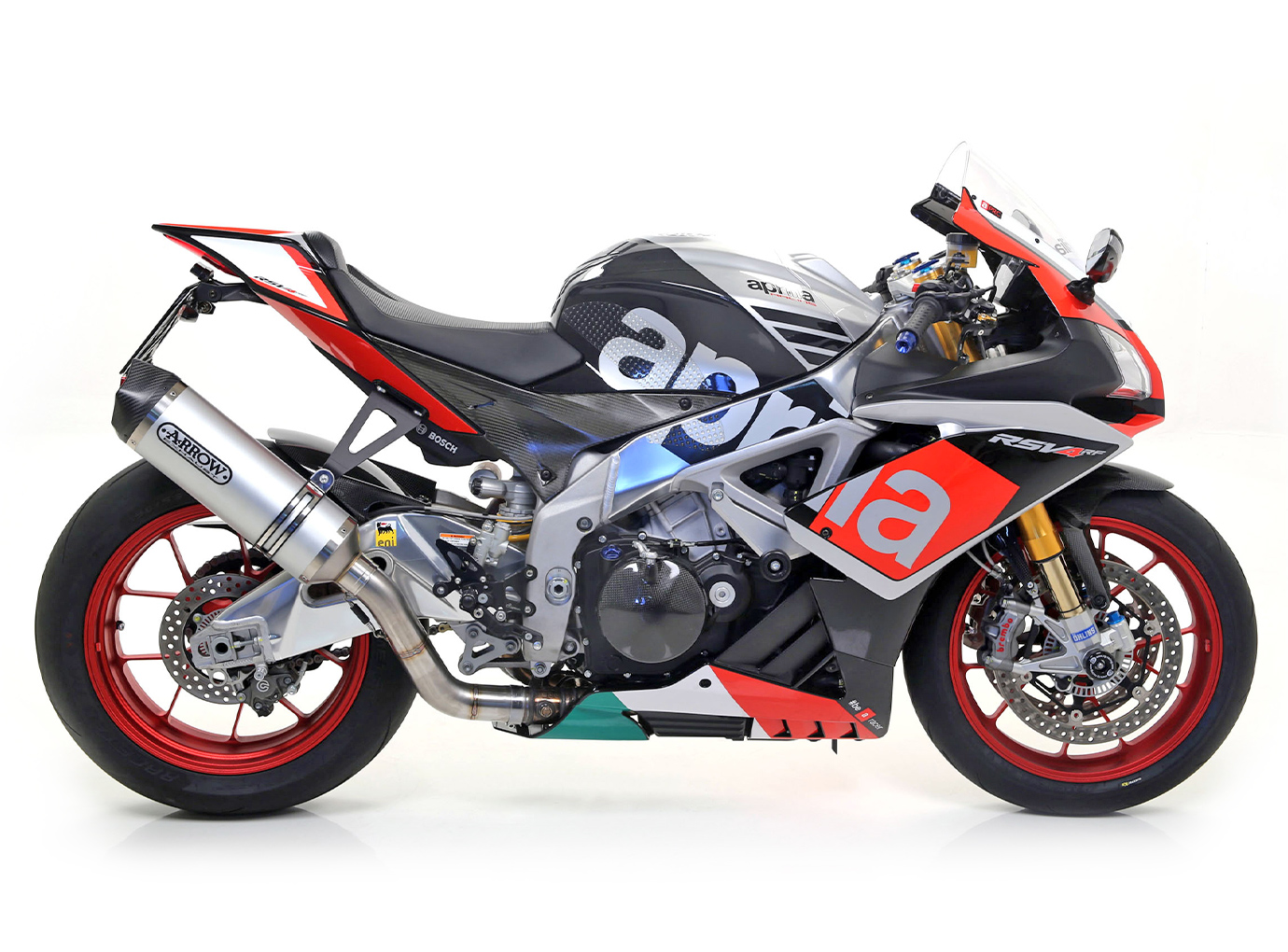 ARROW Escape RACE TECH para Aprilia RSV4 / V4R / RSV4RF / Tuono V4 de aluminio