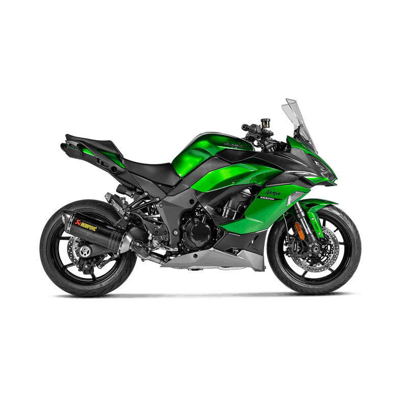 Protector térmico Akrapovic (Carbono) protecion térmil protector de carbono para Kawasaki Ninja 1000SX 2020-2025 y Ninja 1100SX 2025-2025