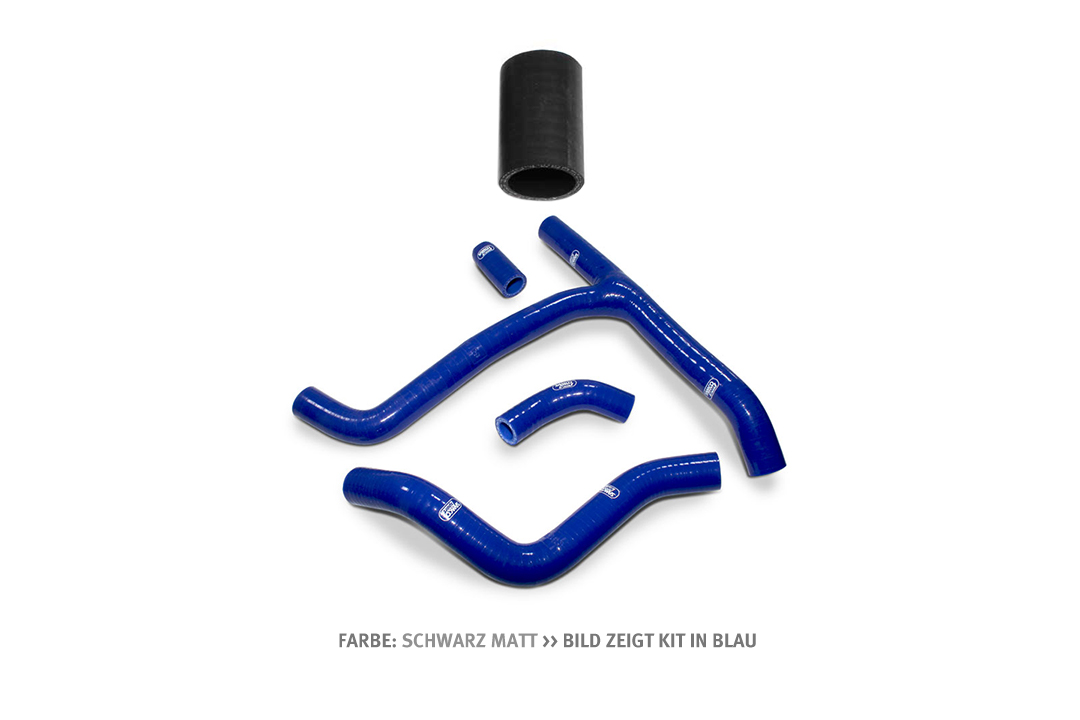 Kit de mangueras de silicona SAMCO SPORT Re-enrutamiento de fábrica, negro mate clásico para Honda CRF250RX Año del modelo 2019-2021