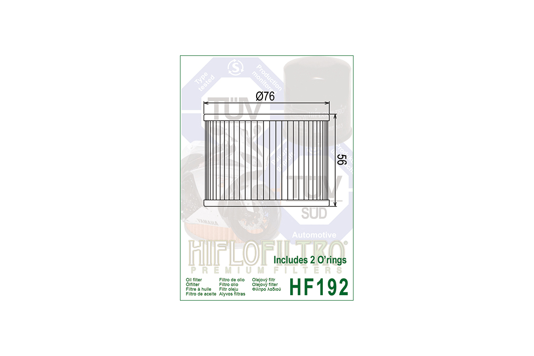 HIFLO filtro de aceite HF192 para diversos modelos Triumph
