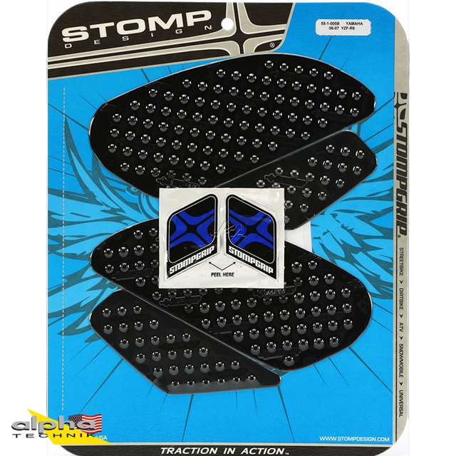 Stompgrip negro, para Yamaha, YZF-R6, 2006-2007