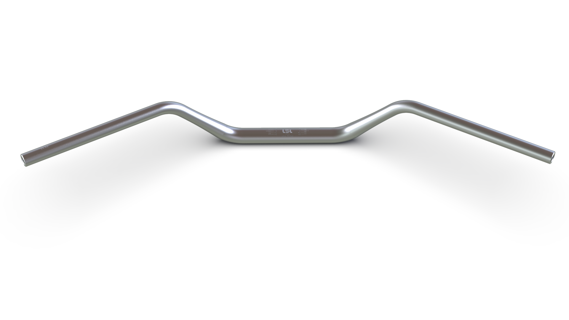 LSL X-Bar Alu-manillar Flat Track X14, 1 1/8 pulgadas, plateado granallado con perlas