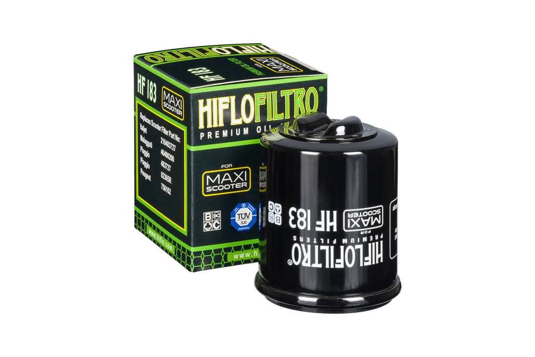 HIFLO filtro de aceite HF183 para varios modelos Aprilia / Benelli / Derbi / Gilera / Italjet / Malaguti / Peugeot / Piaggio