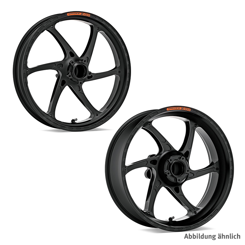 Juego de llantas OZ Gass RS-A de aluminio en negro mate para Ducati Monster 821, 2014-2020