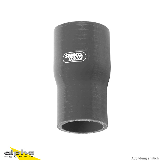 Reductor de manguera de silicona SAMCO SPORT gris antracita de diámetro interior 25 mm a 22 mm