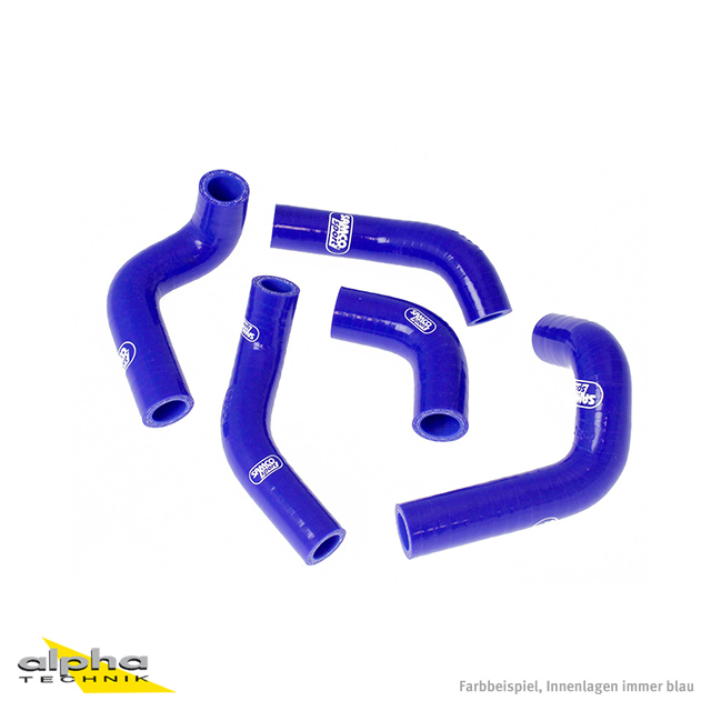 SAMCO SPORT Kit de mangueras de silicona azul para Husqvarna TC400 TC450 TC510 TE400 TE450 TE510 años de modelo 2002-2009