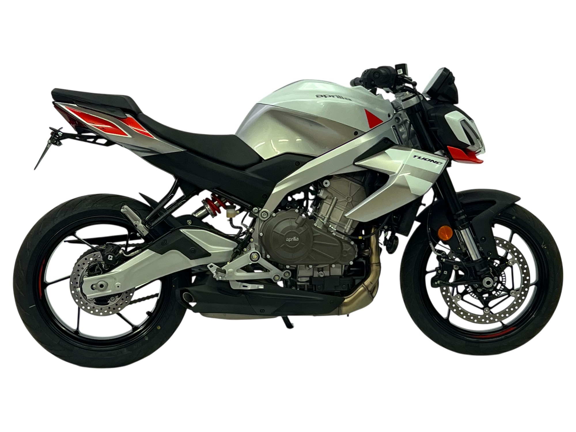 Soporte de matrícula alpha Technik para Aprilia RS 457 / Tuono 457, Tipo XE, año del modelo 2024-.